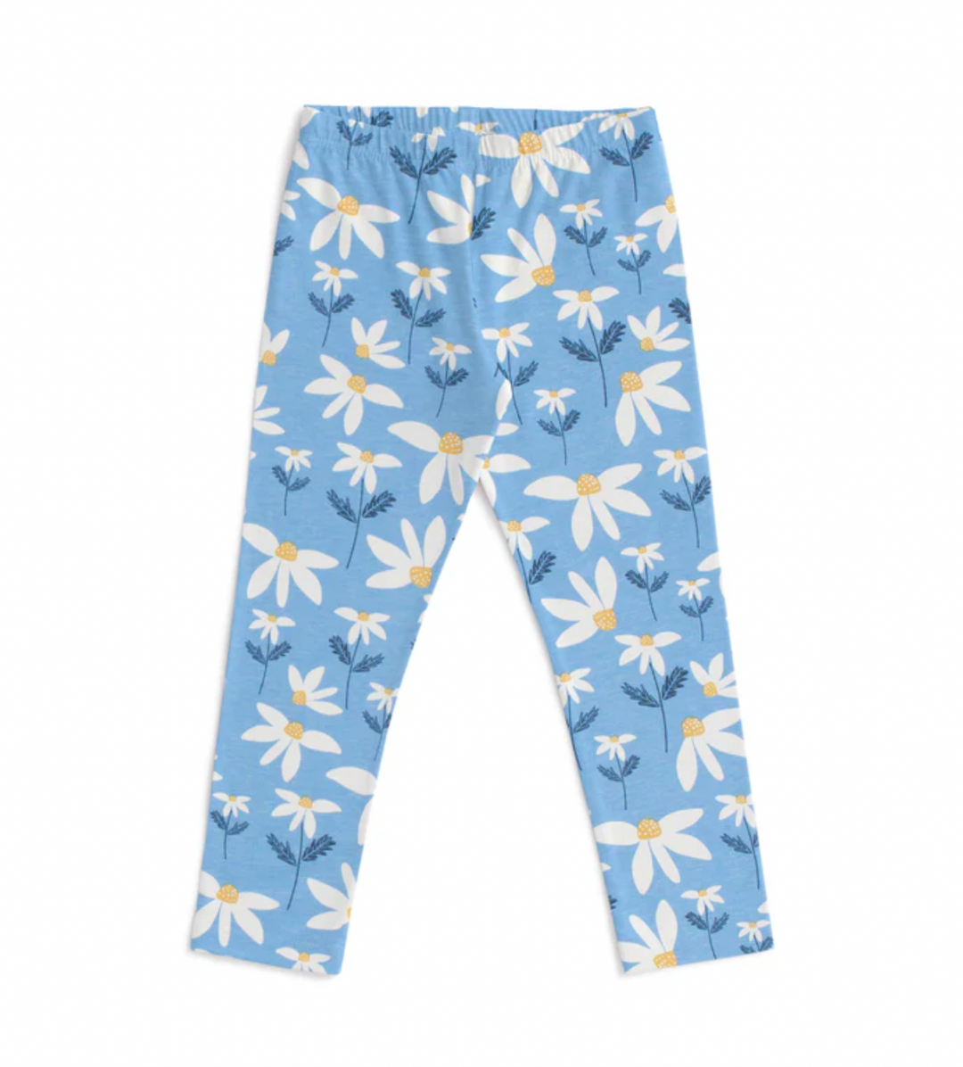 Baby Leggings, Daisies Blue