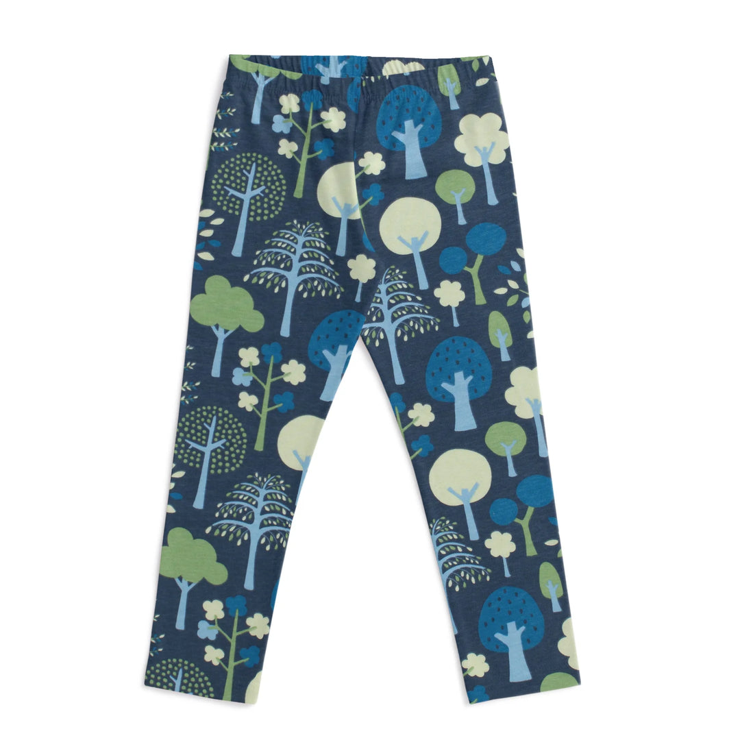 Leggings, Trees Navy