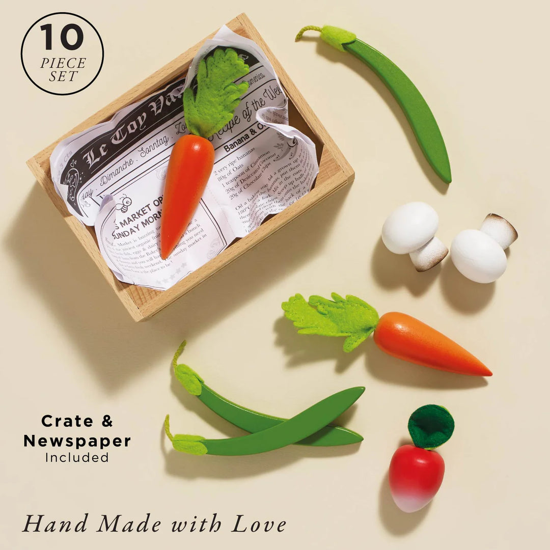 Harvest Vegetables, Wooden Food Crate