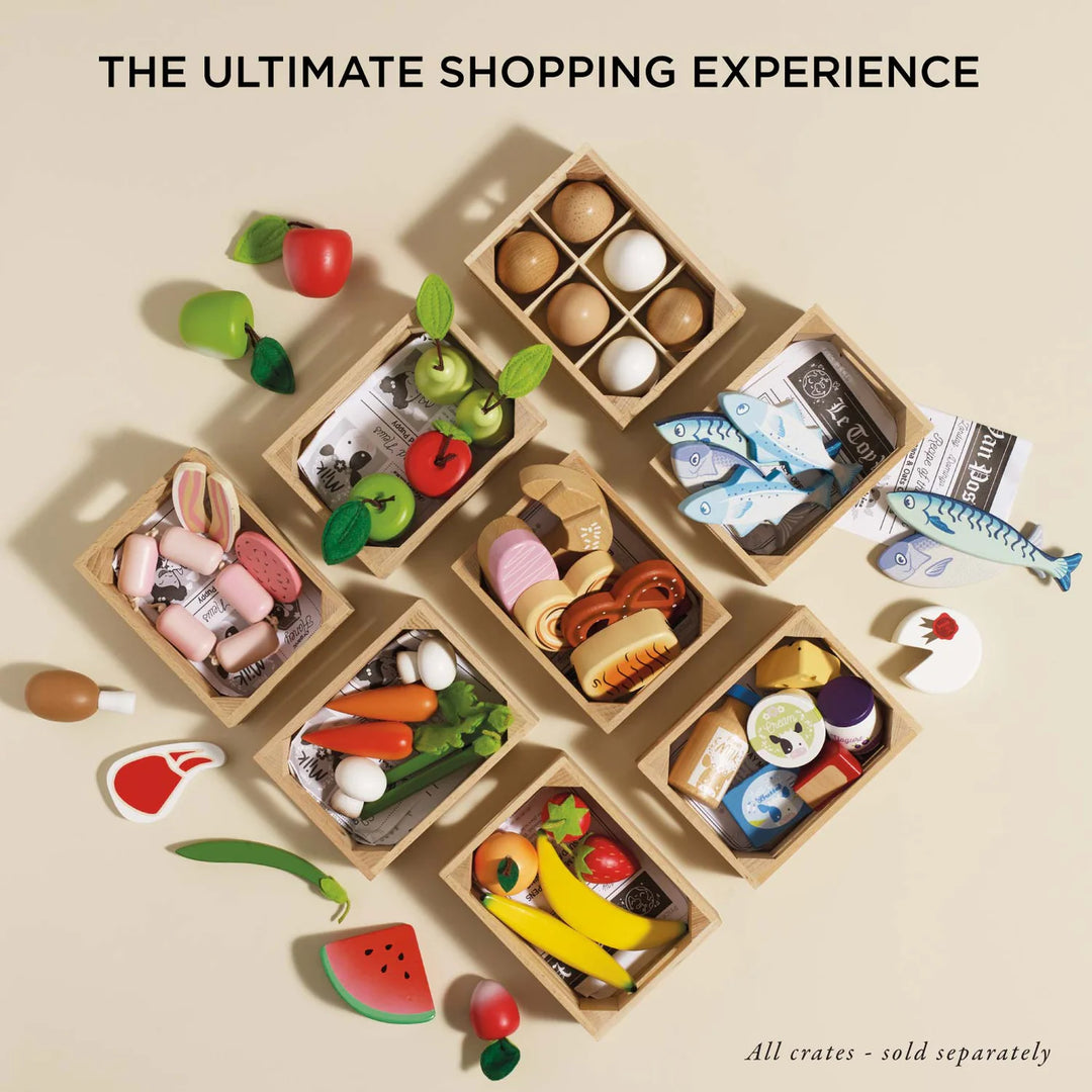 Harvest Vegetables, Wooden Food Crate