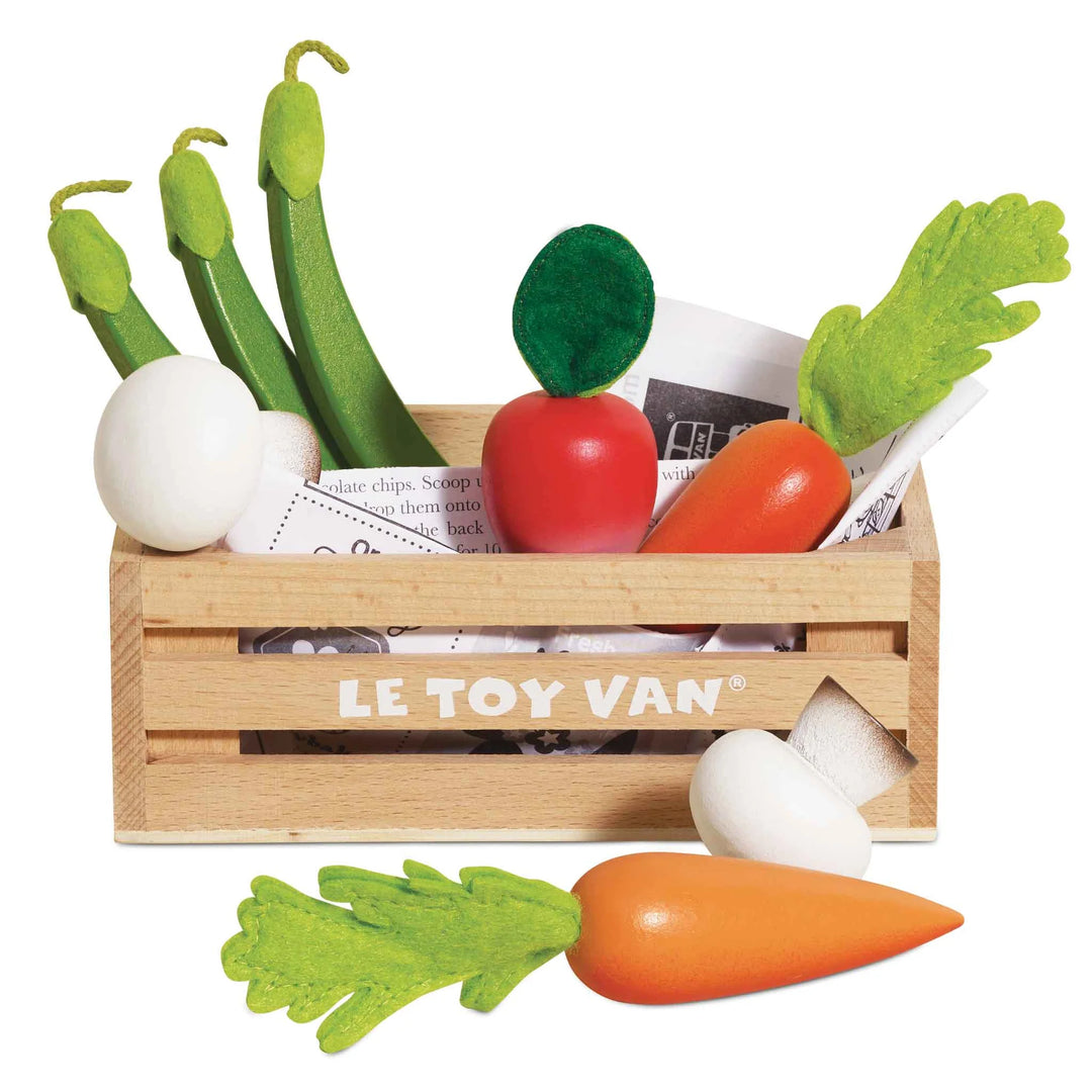 Harvest Vegetables, Wooden Food Crate