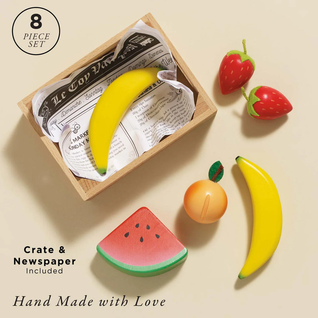 Smoothie Fruit, Wooden Market Crate