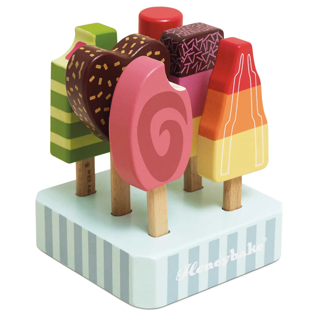 Wooden Ice Lollies Popsicles