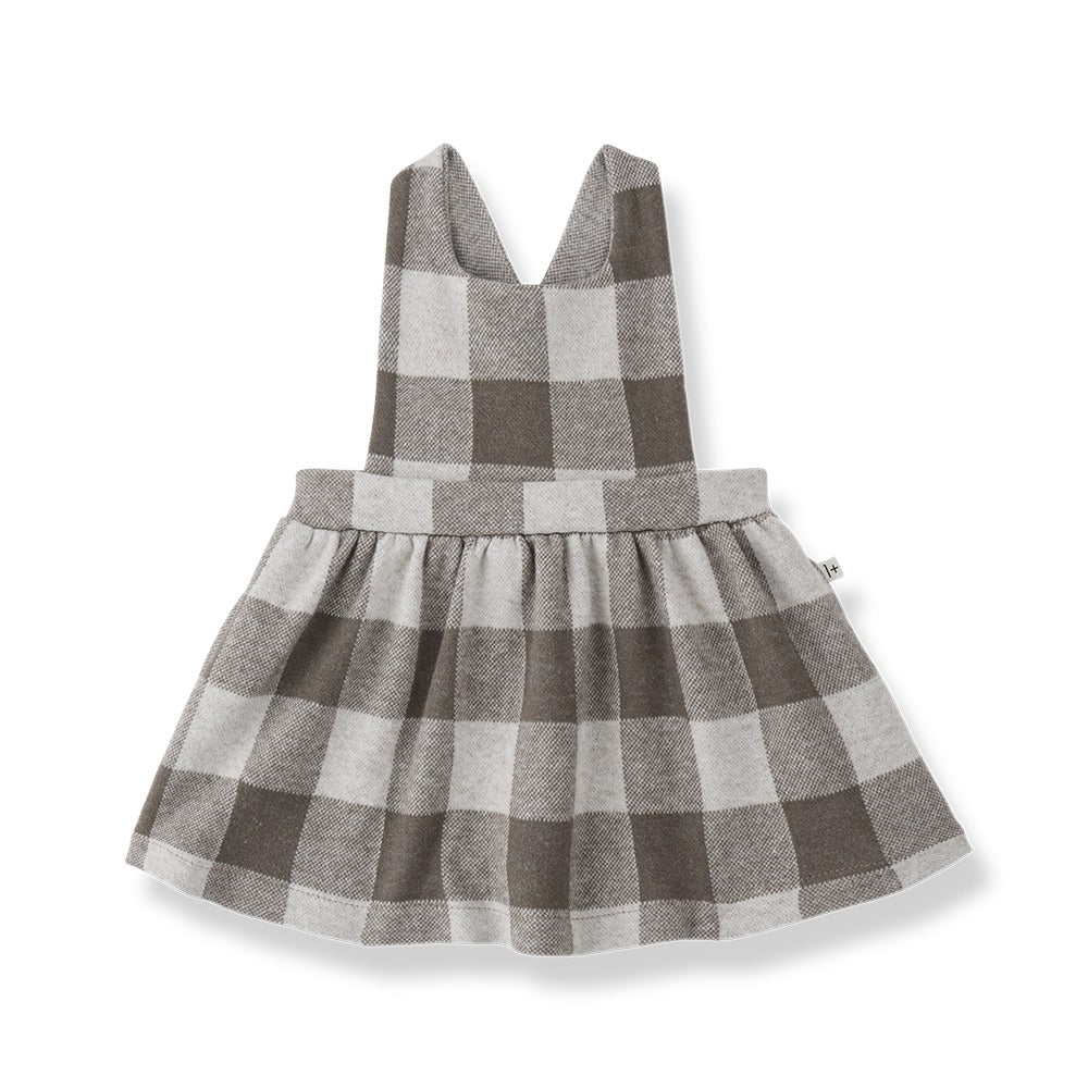 Venezia Pinafore Dress, Dark Taupe