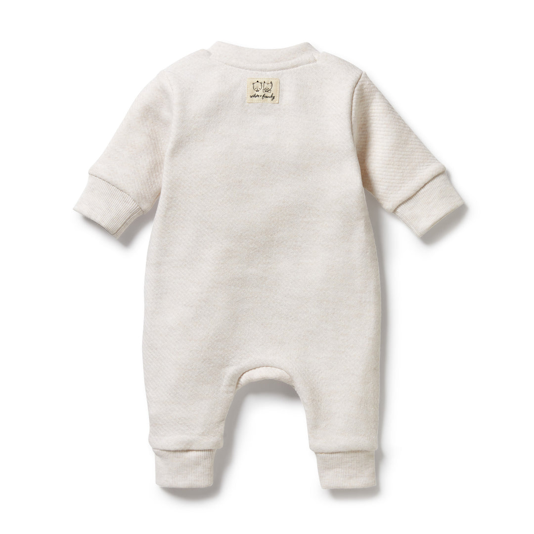 Quilted Growsuit, Oatmeal