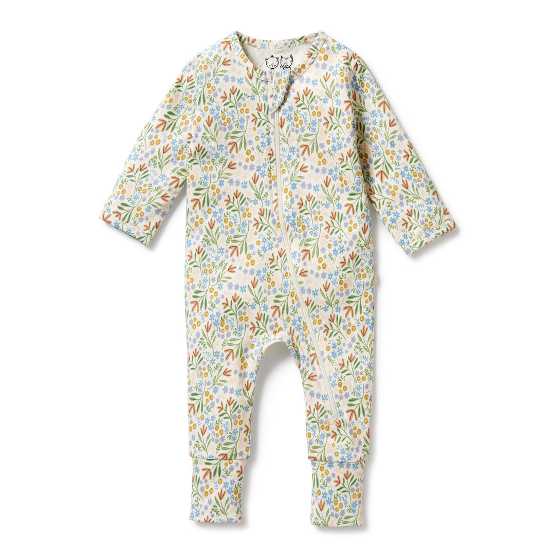 Zipsuit w/ Feet, Tinker Floral