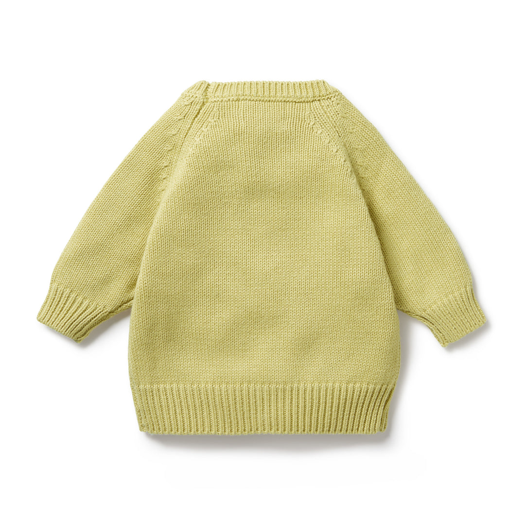 Knitted Pocket Jumper, Endive