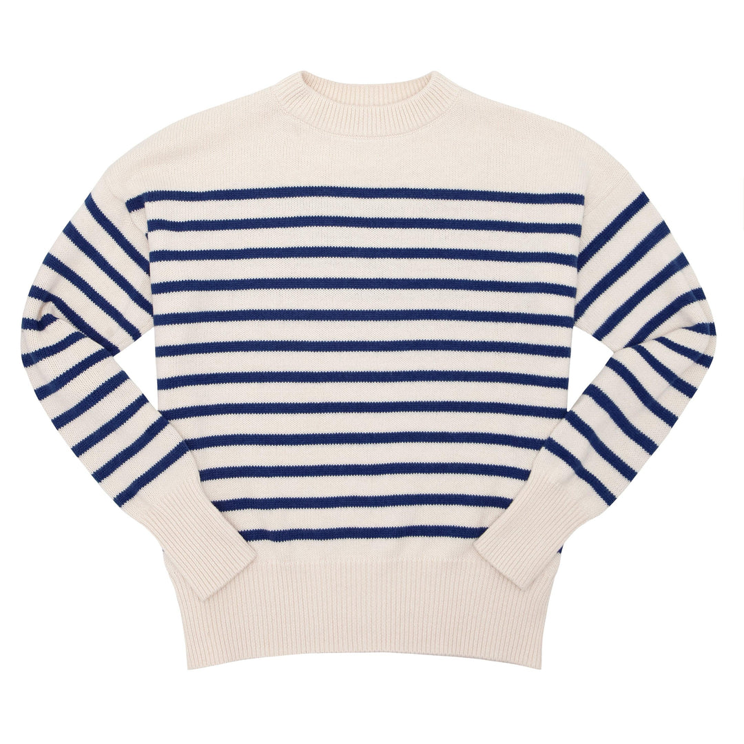 Woman's Knit Sweater, Breton Stripe