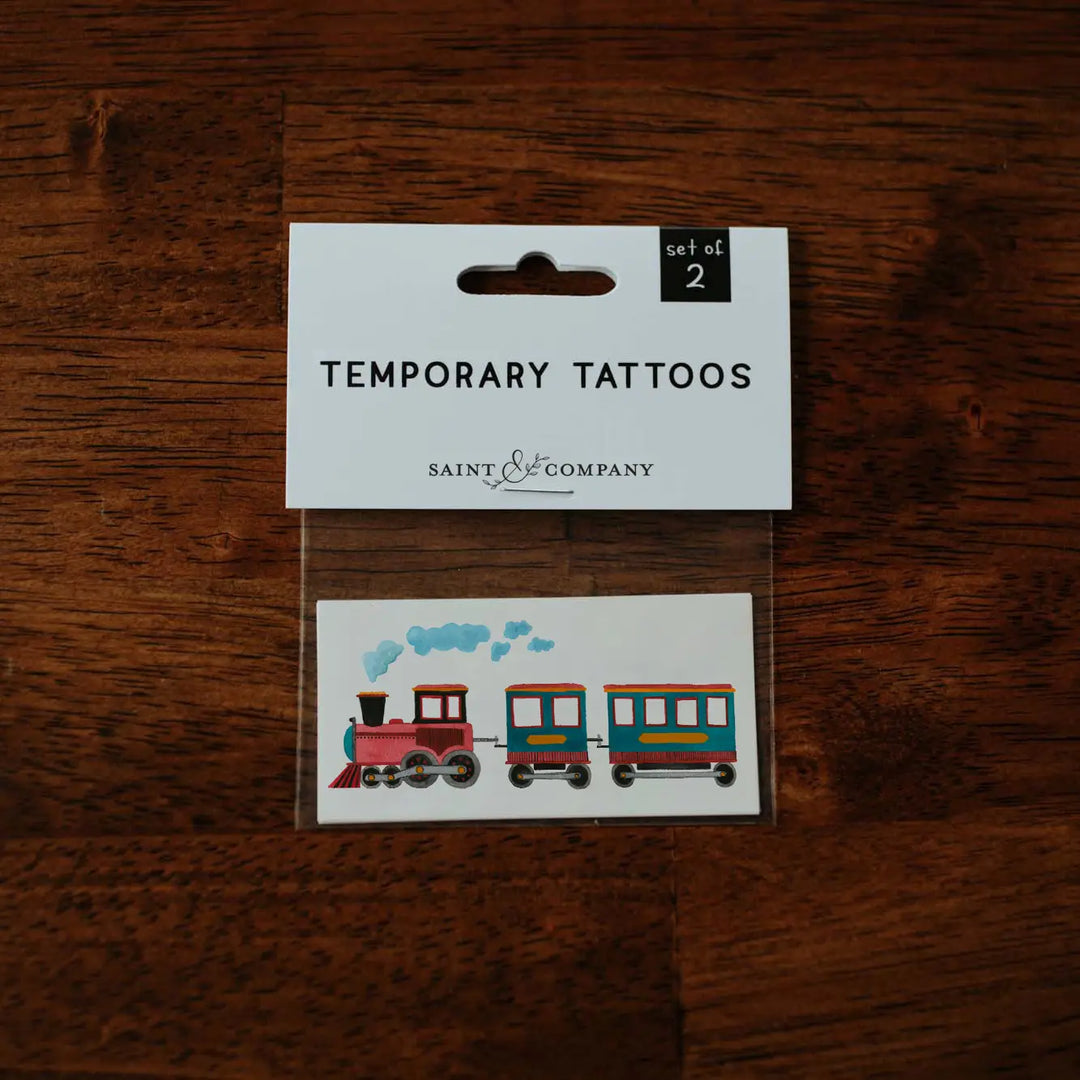 Saint & Co Temporary Tattoos, Train