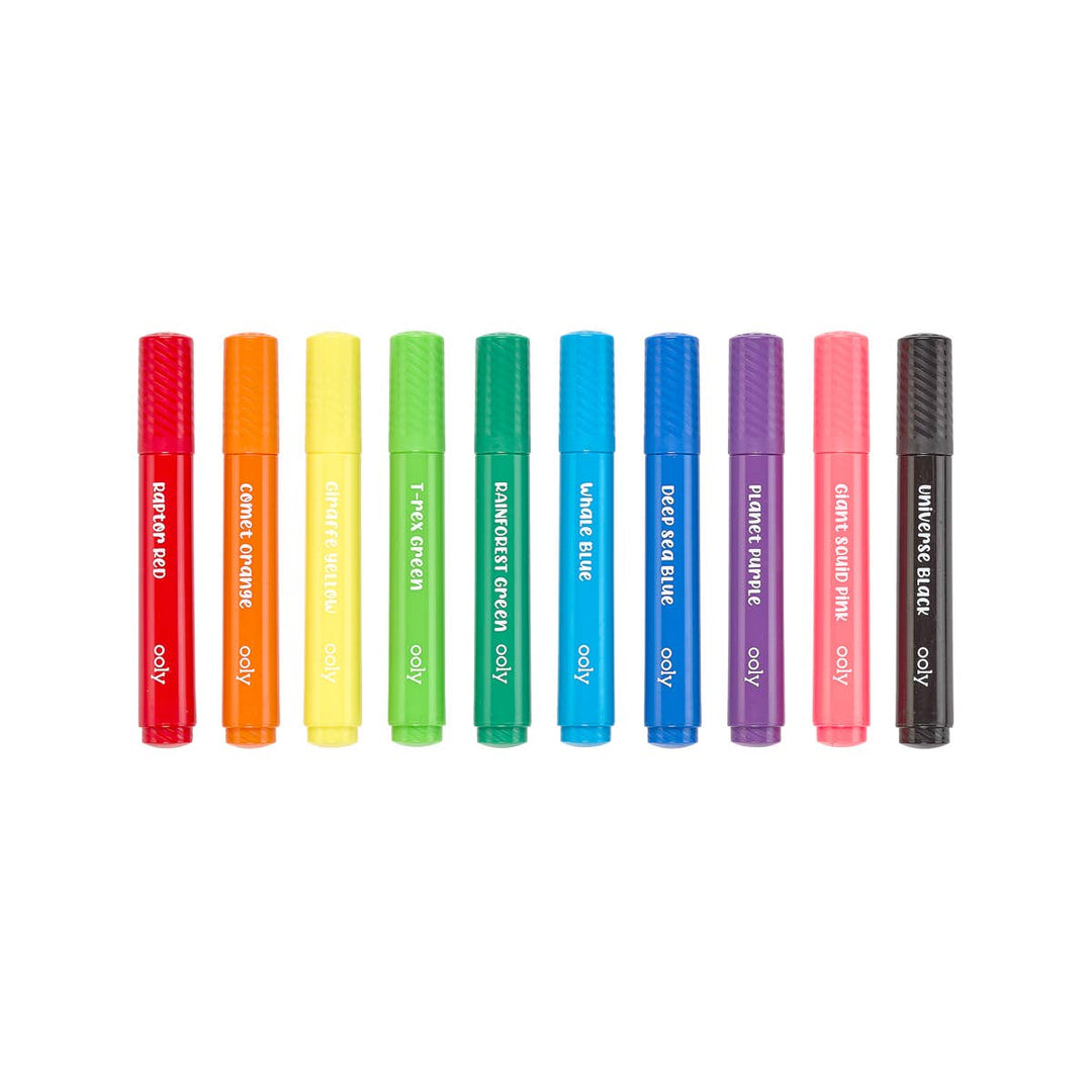 Big Bright Brush Markers: Set of 10
