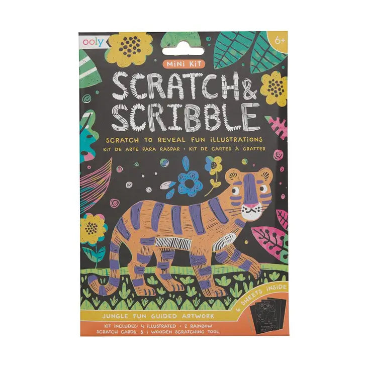 Mini Scratch & Scribble Art Kit, Jungle Fun