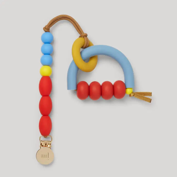 Arch Ring Teether + Clip Set, Primary