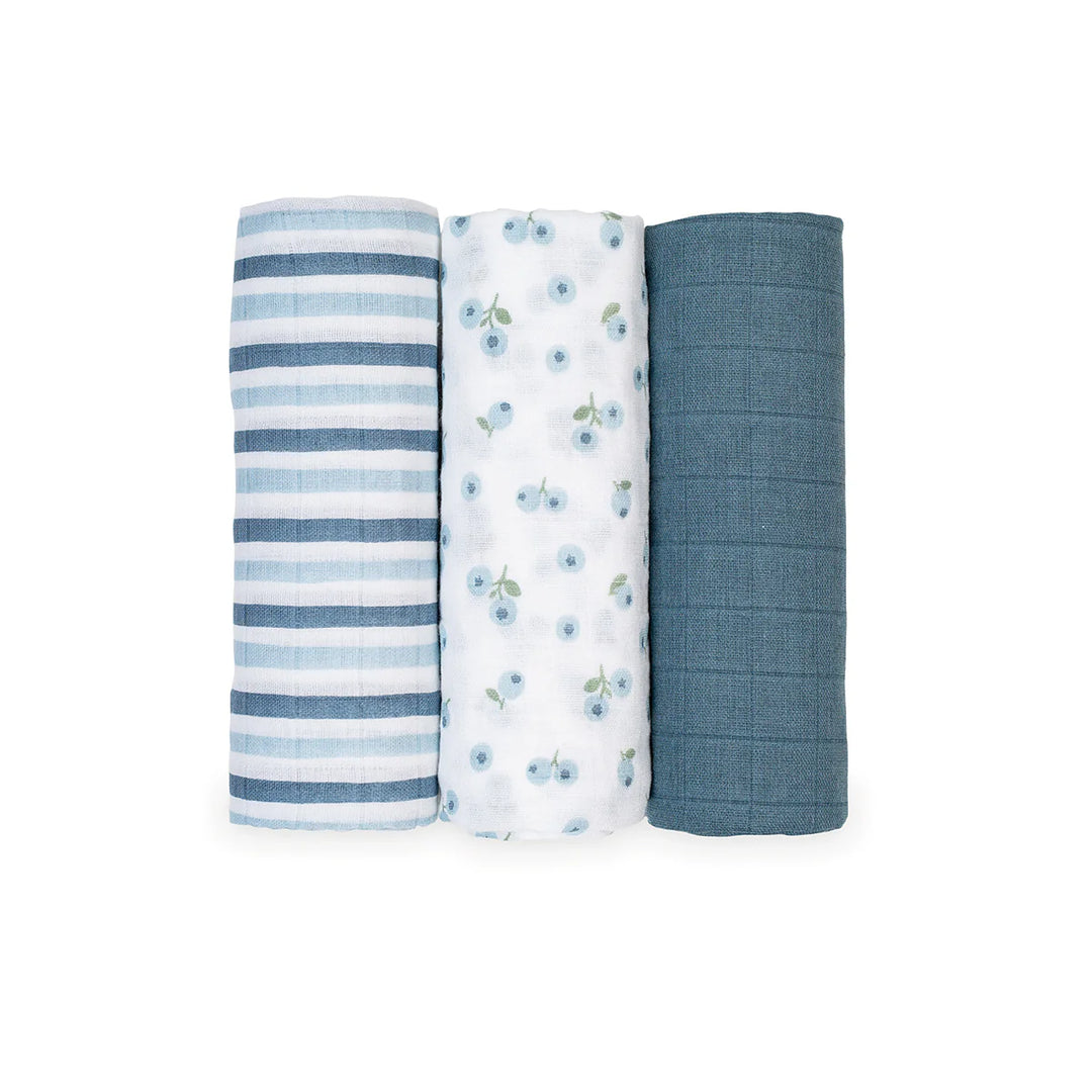 Receiving Blanket 3 Pack, Blueberries