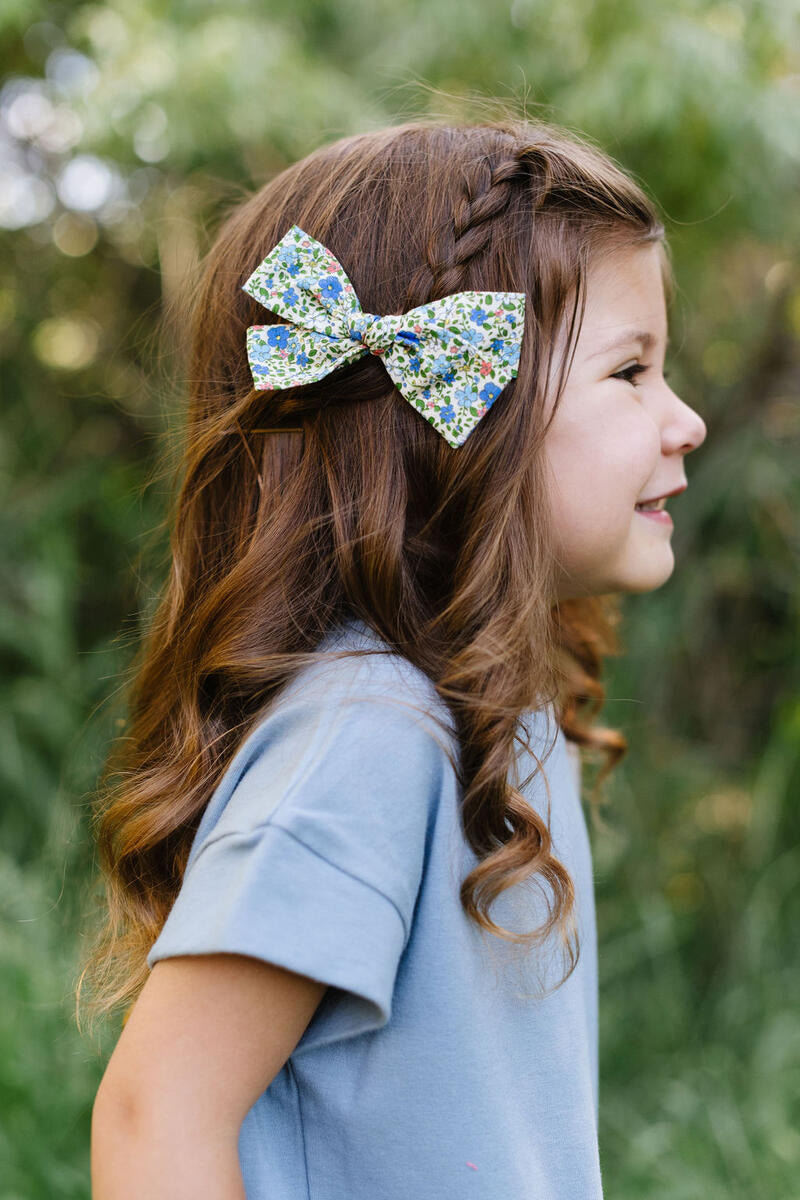 Thimble Collection Knotted Bow, Petal Gingham | BlackBear Children's ...