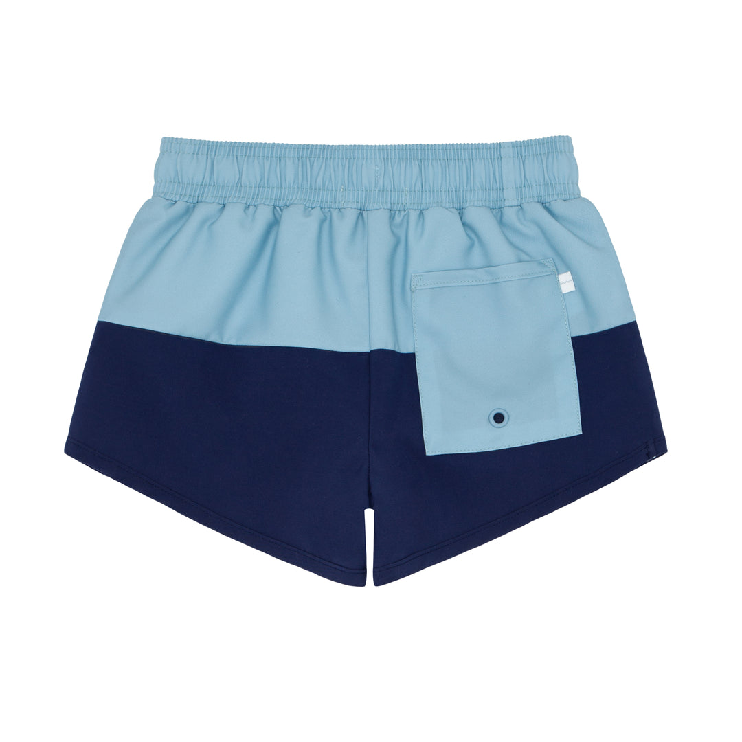 Boardie, Freshwater Blue and Navy Colorblock