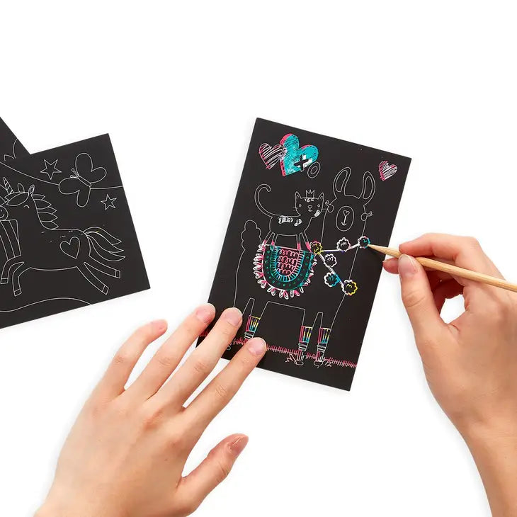 Mini Scratch & Scribble Art Kit, Funtastic Friends