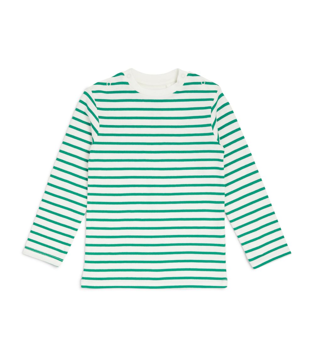 Breton Stripe L/S Top, Green