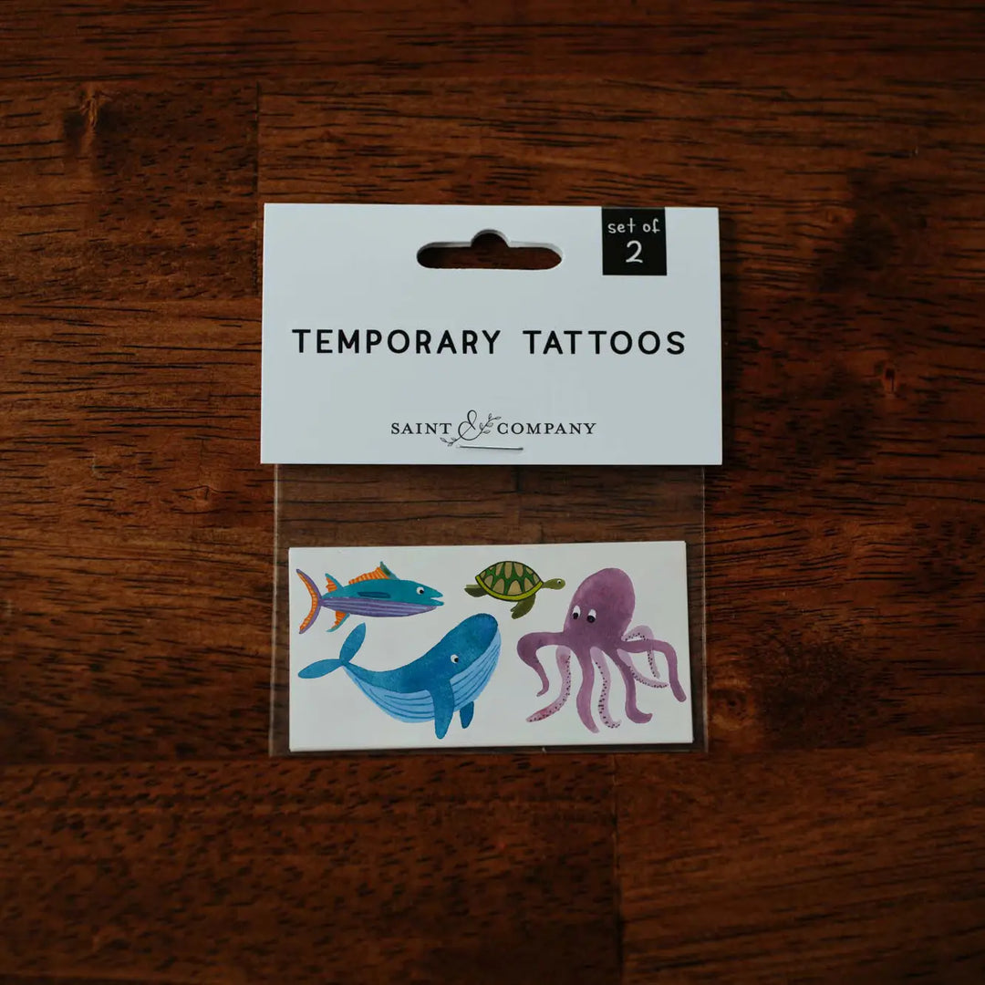 Saint & Co Temporary Tattoos, Wild Sea