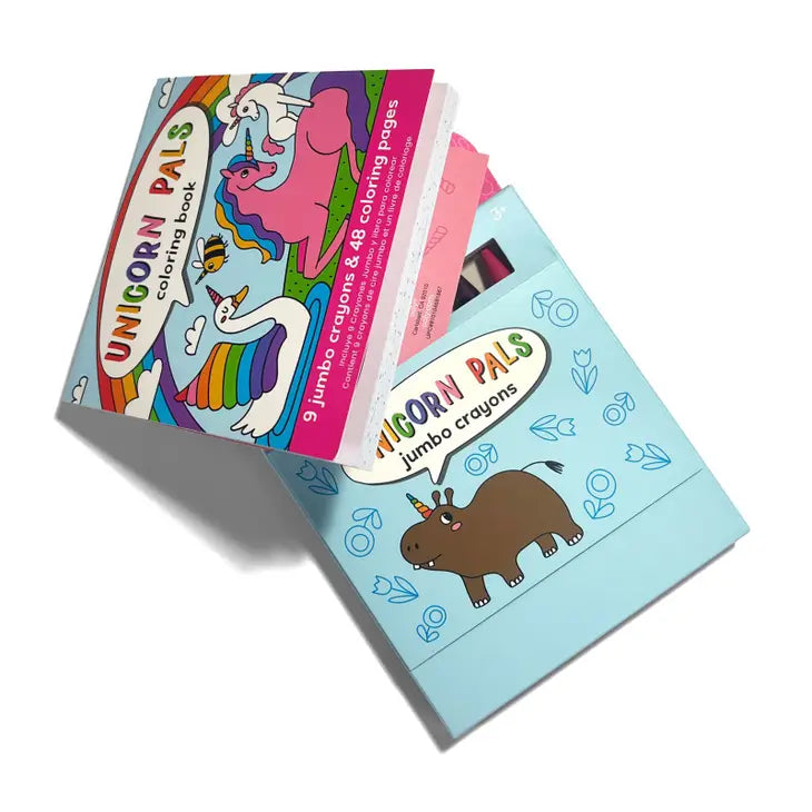 Carry Along Crayon & Coloring Book Kit, Unicorn Pals