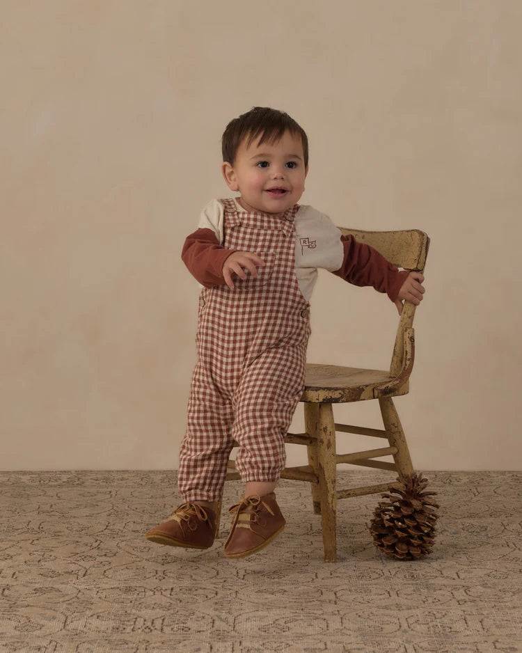 Baby Overalls, Brick Check
