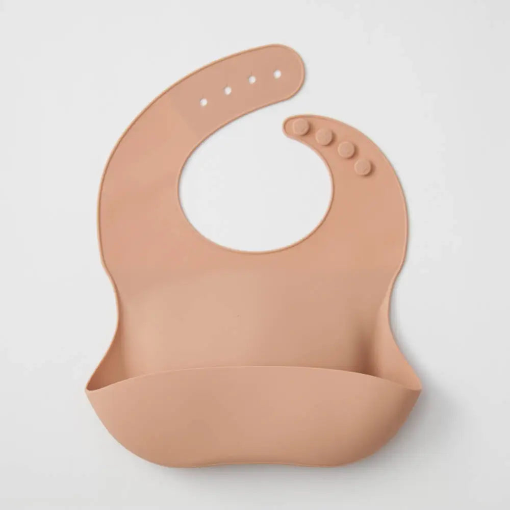 The Saturday Baby Bib, Peach