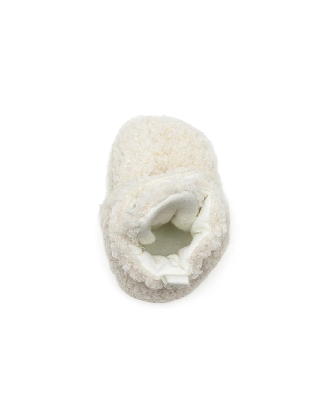 Sherpa Snap Booties, Ivory