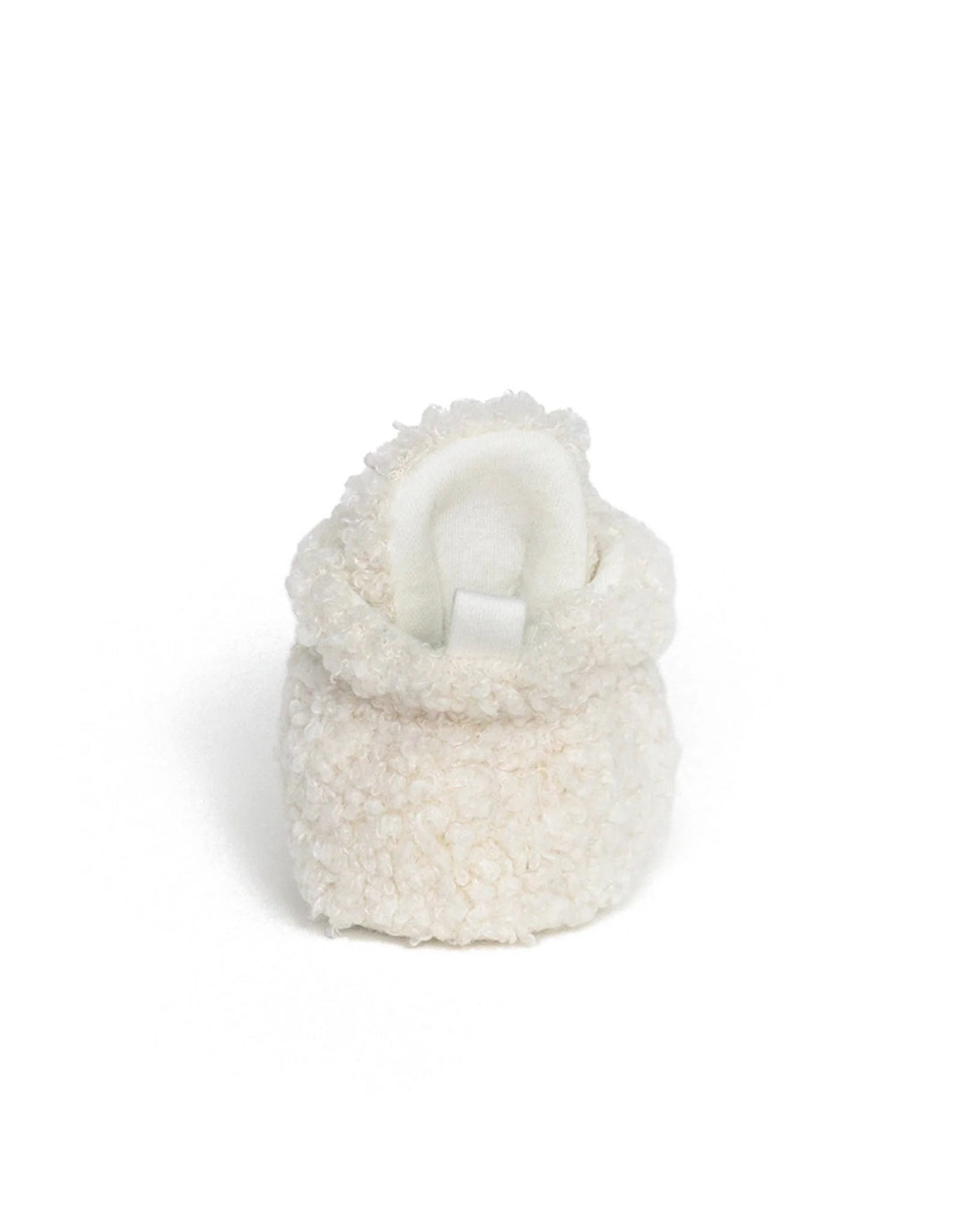Sherpa Snap Booties, Ivory