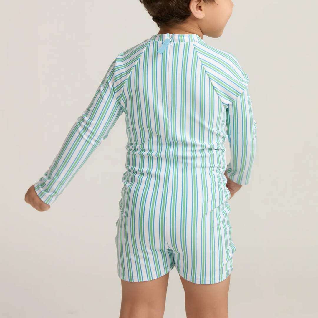 Unisex Rashguard One Piece, Tamarin Stripe