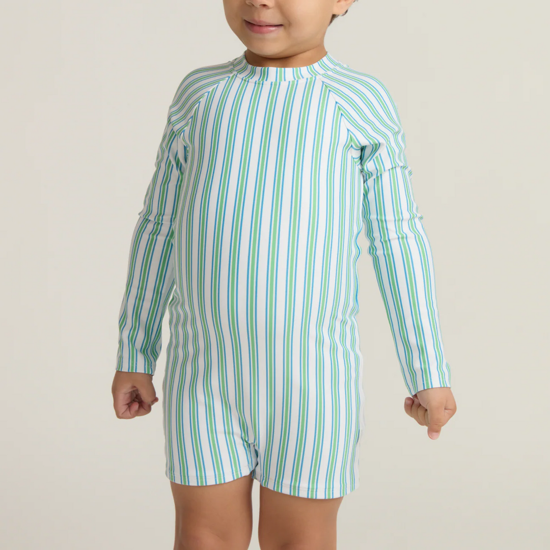Unisex Rashguard One Piece, Tamarin Stripe