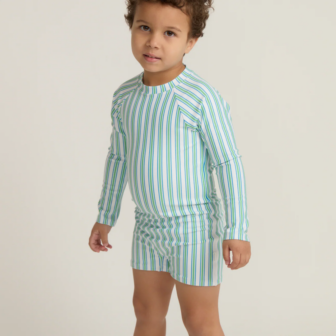 Unisex Rashguard One Piece, Tamarin Stripe