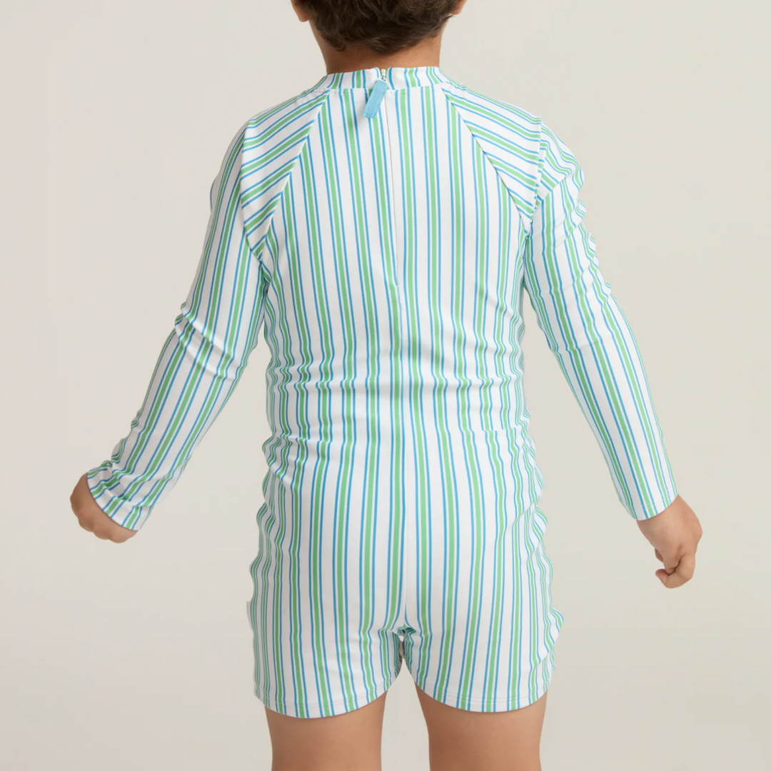 Unisex Rashguard One Piece, Tamarin Stripe
