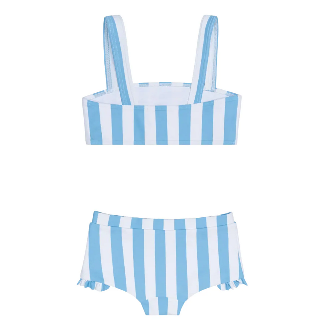 Bandeau Bikini and Swim Shorts, Bay Stripe