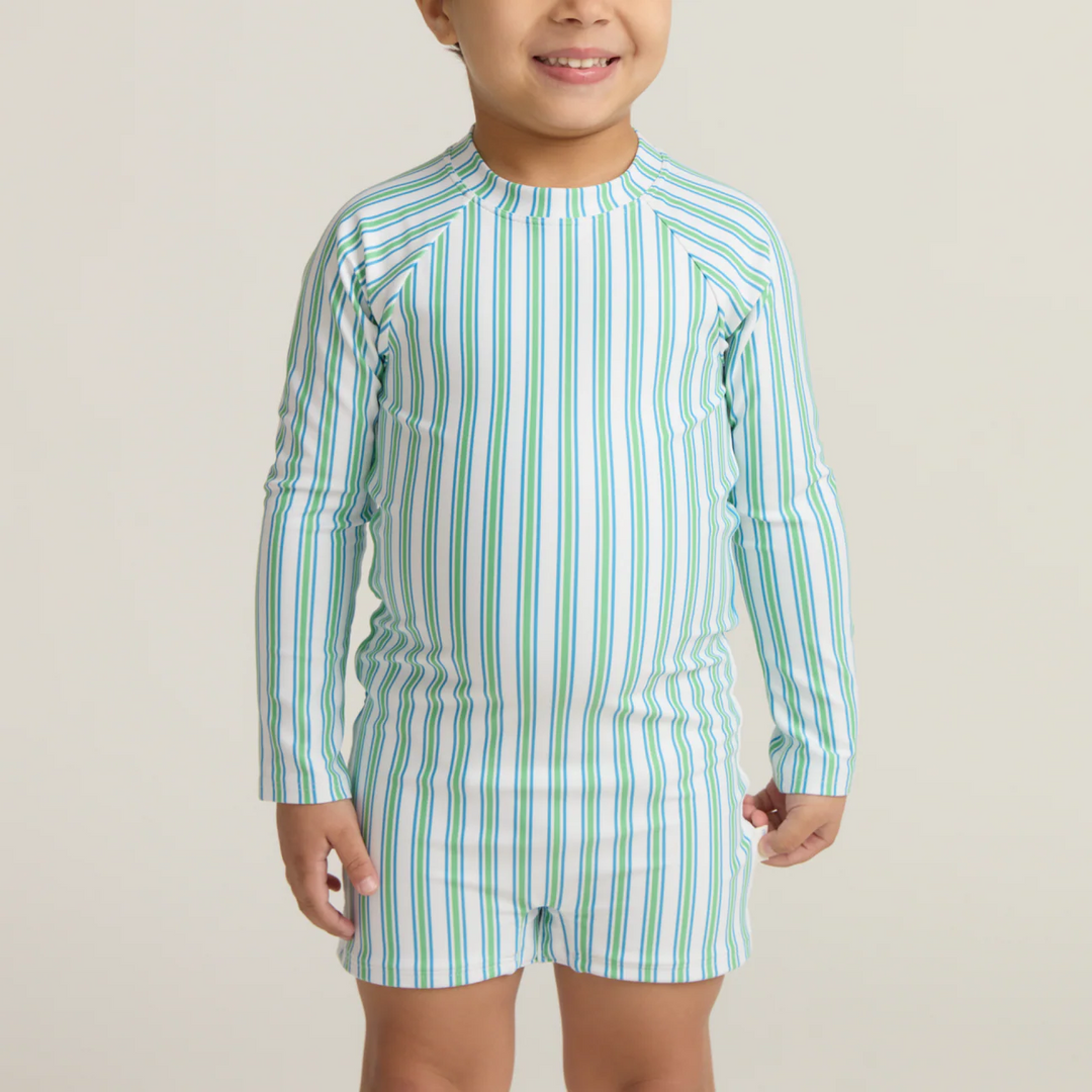 Unisex Rashguard One Piece, Tamarin Stripe