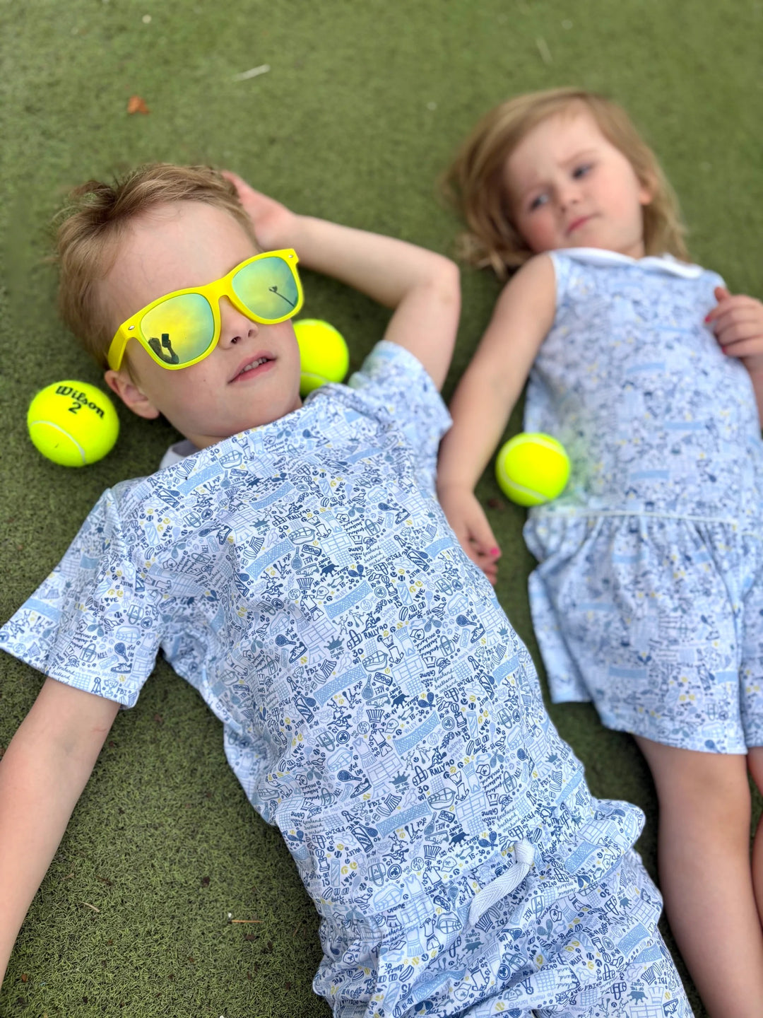 Tennis Camp Set, Blue