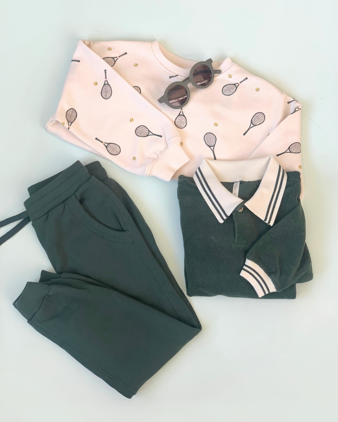 Collared Sweatshirt, Green