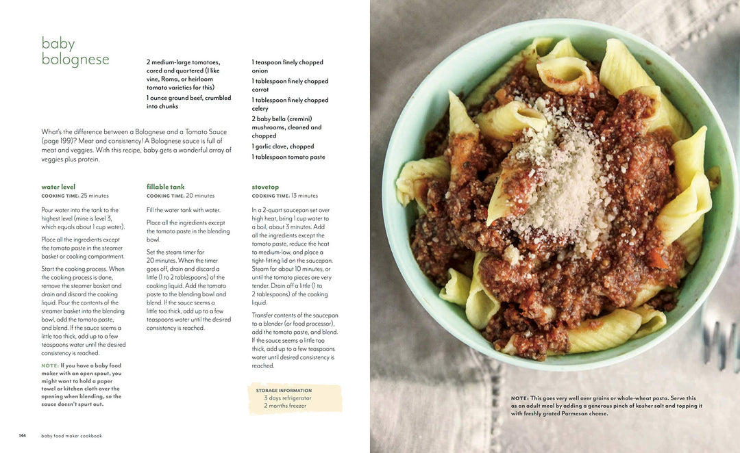 Baby Food Maker Cookbook