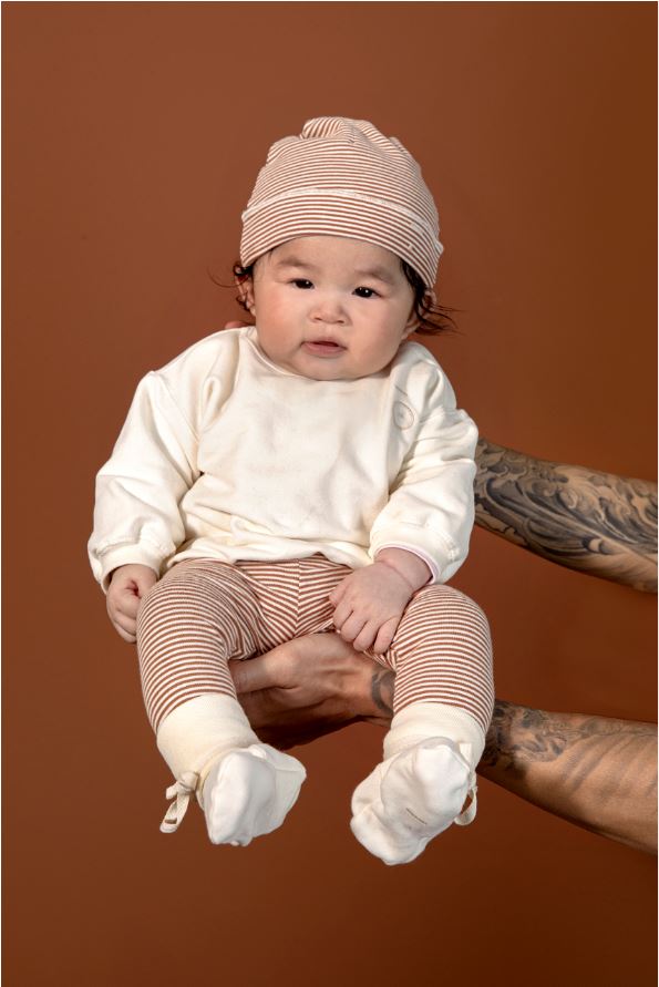 Baby Dropped Shoulder Sweater, Cream