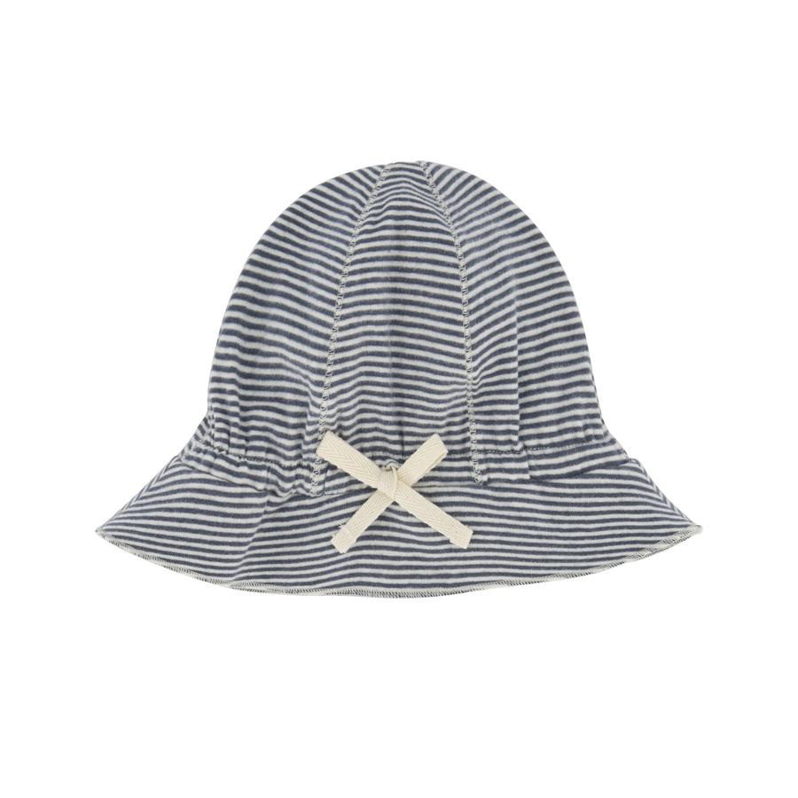 Baby Sun Hat, Blue Grey/Cream