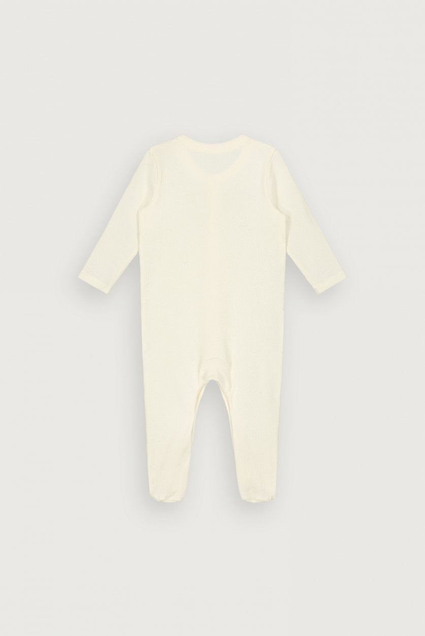 Baby L/S Sleep Suit, Cream