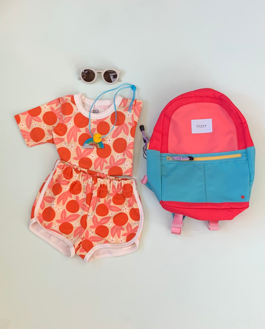 Kane Kids Mini Backpack, Pink / Mint