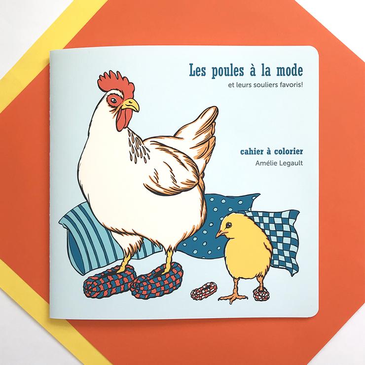 The Fashionable Hens, Coloring Book