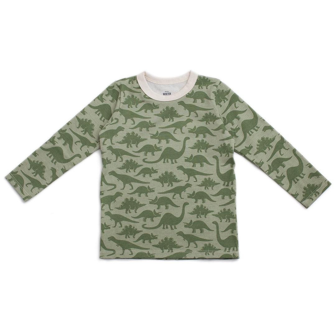 L/S Tee, Dinosaurs Sage