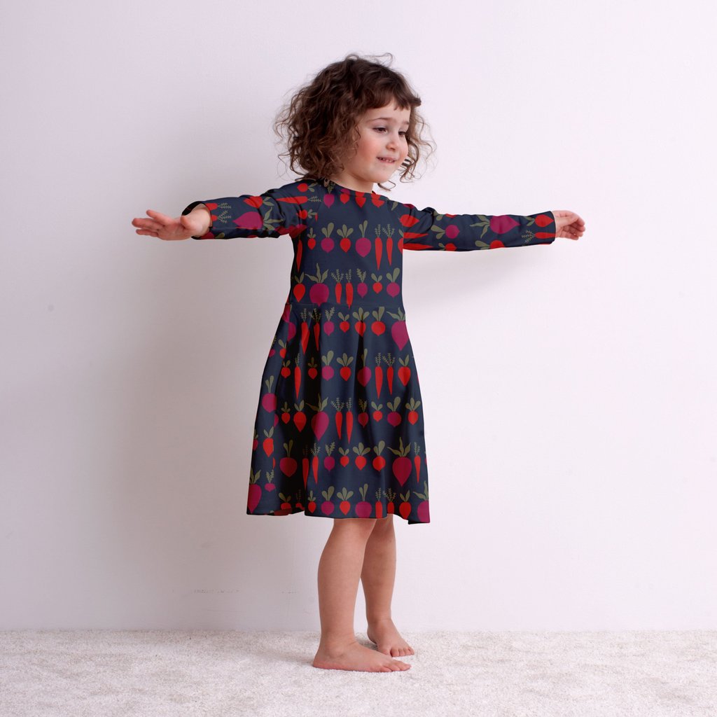 Madison Dress, Root Vegetable Night Sky