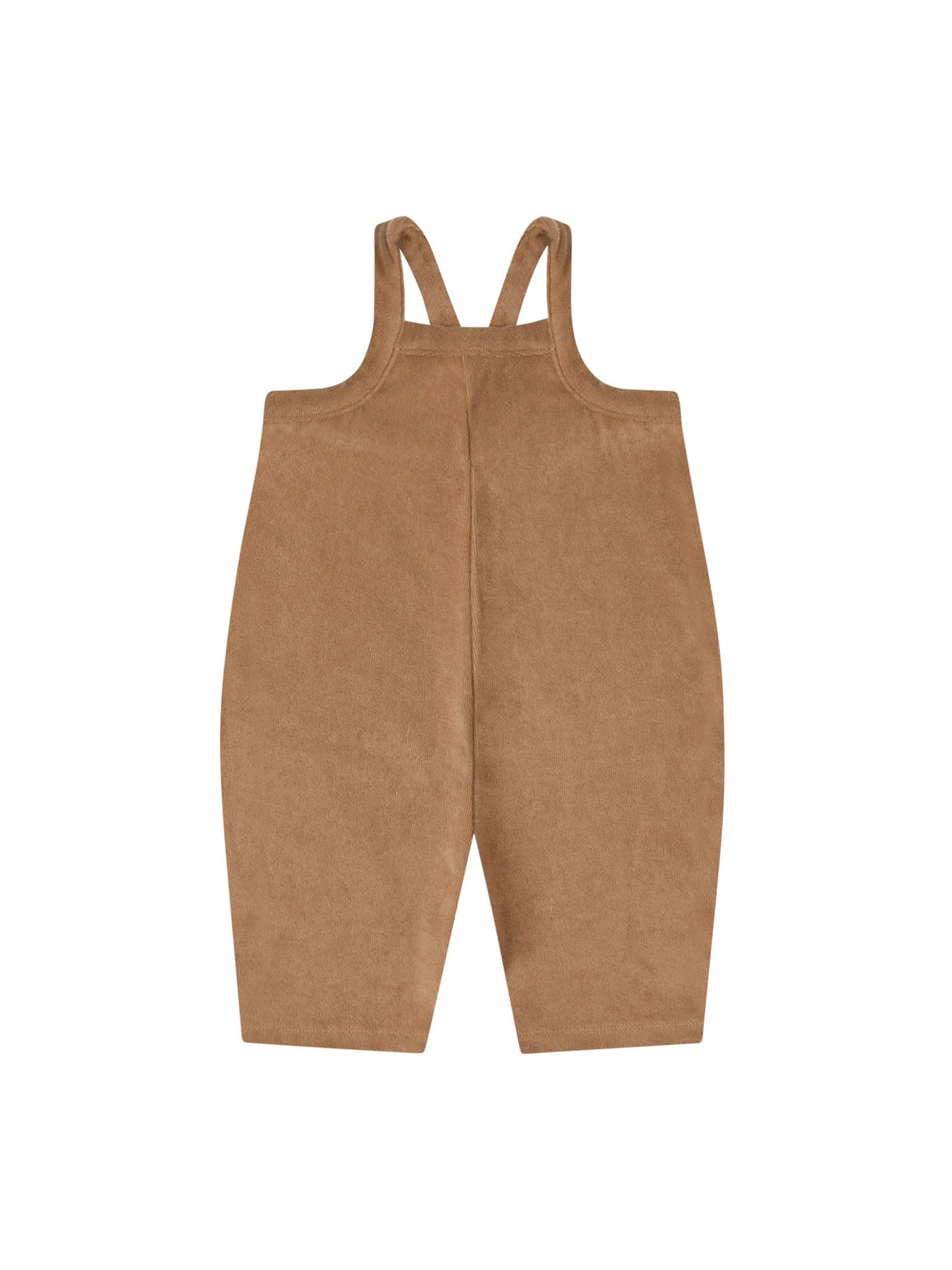 Organic Zoo Cropped Dungarees, Gold Terry | Blackbear Children's 