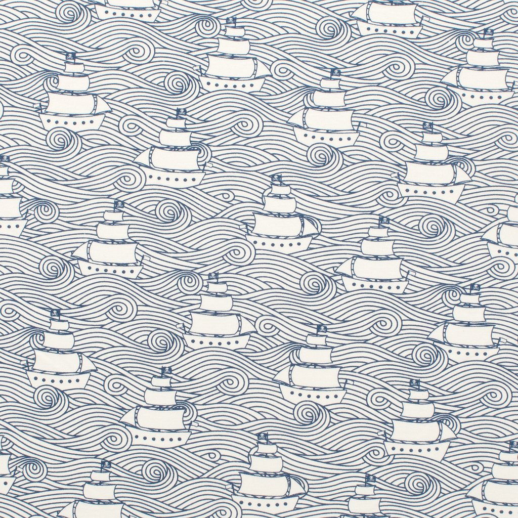 French Terry Blanket, High Seas Navy