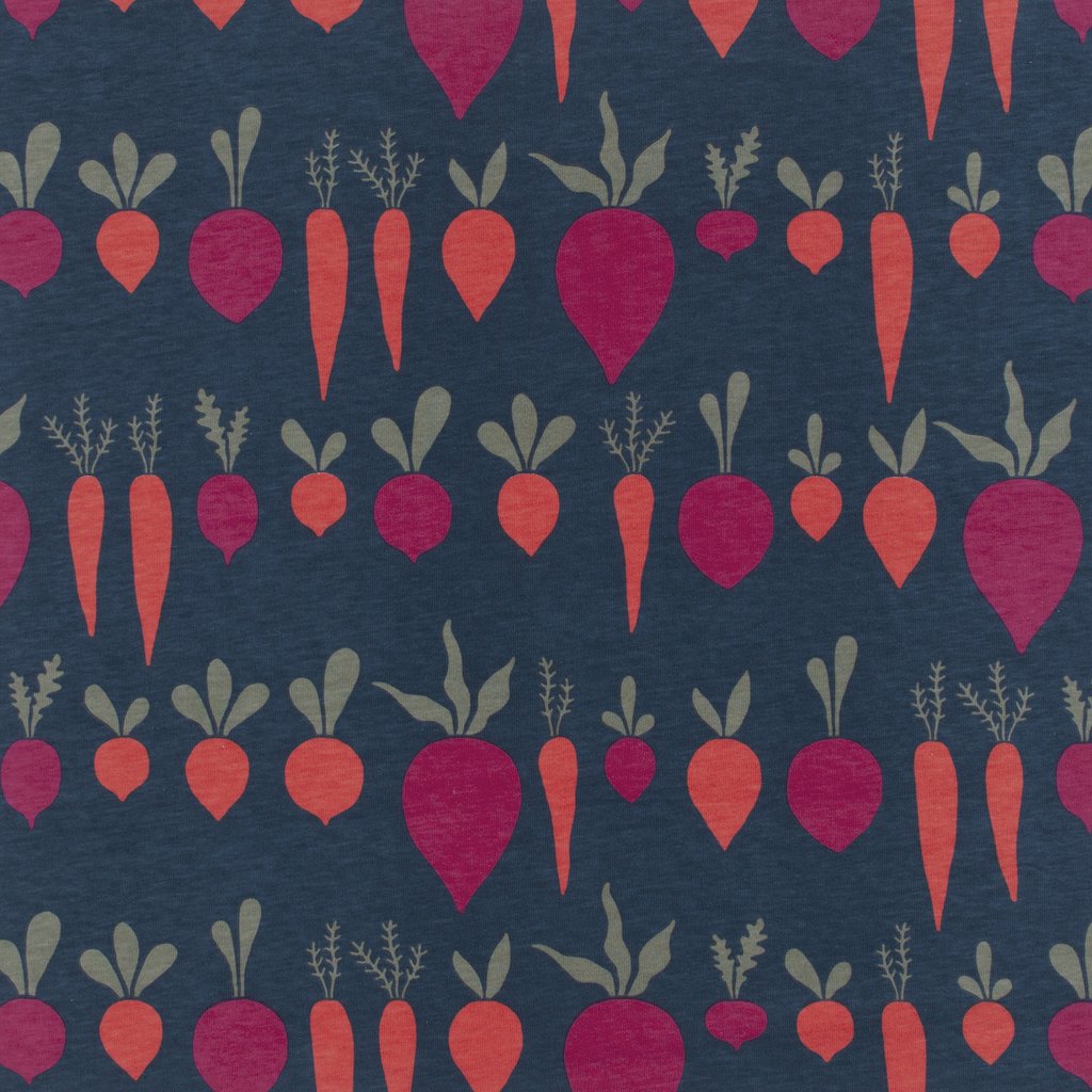 L/S Romper Root Vegetables, Night Sky