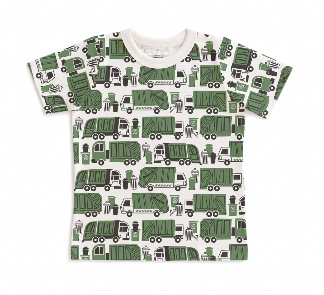 S/S Tee, Garbage & Recycling Green