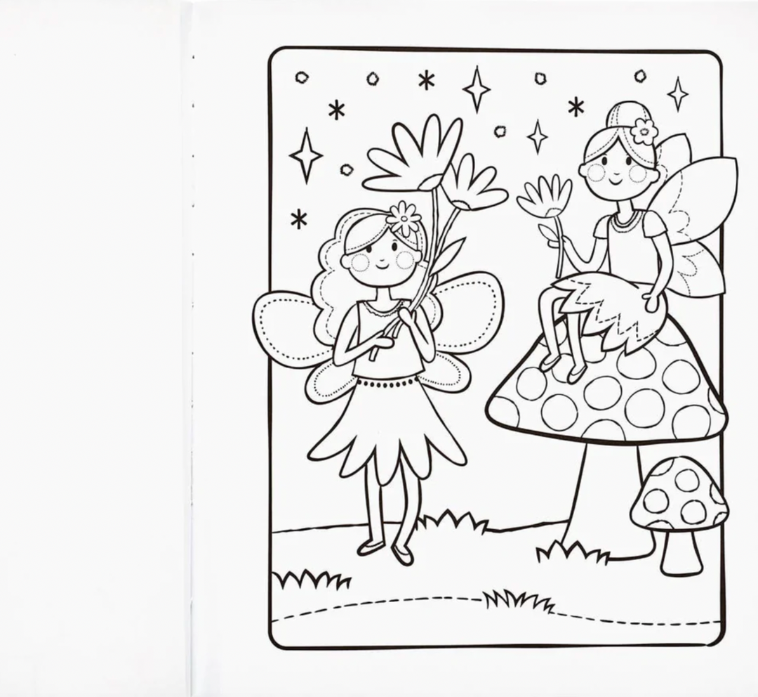 Color-in' Book: Princesses & Fairies