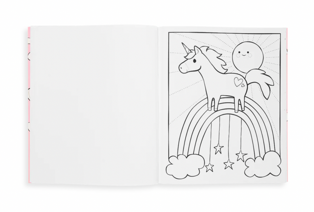 Color-in' Book: Enchanting Unicorns