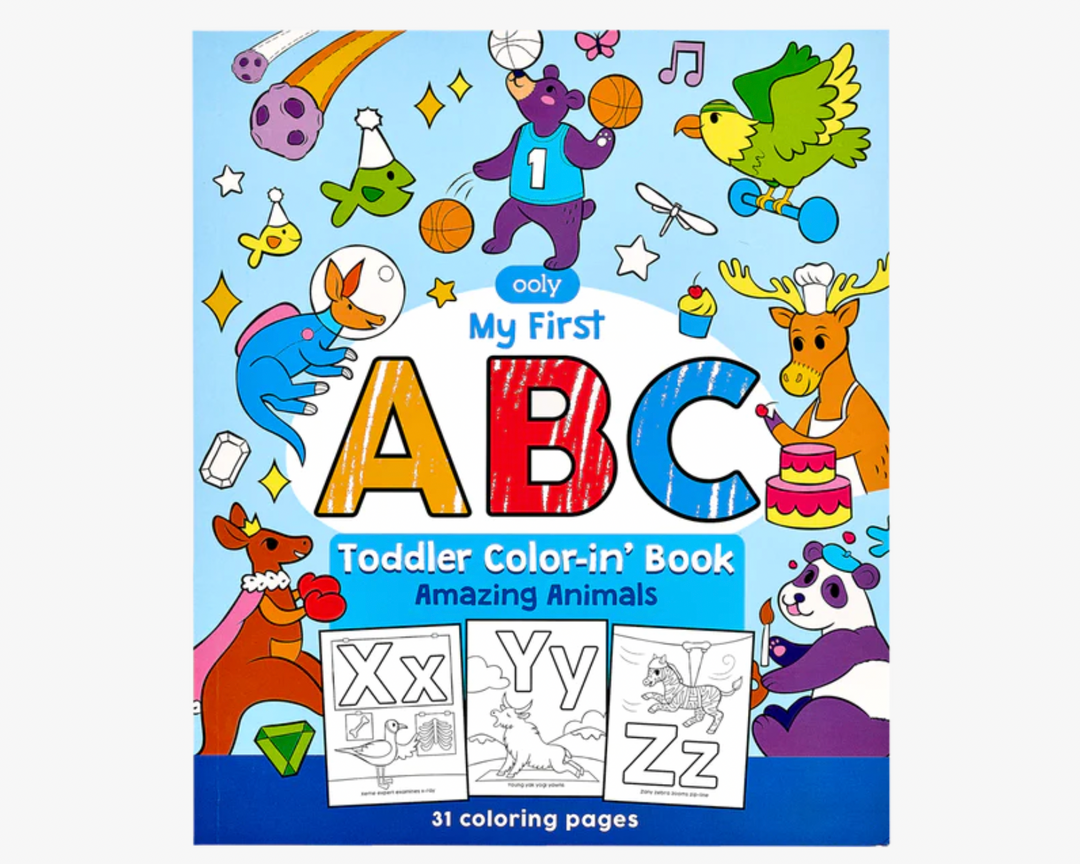 Toddler Color-in' Book: ABC Amazing Animals